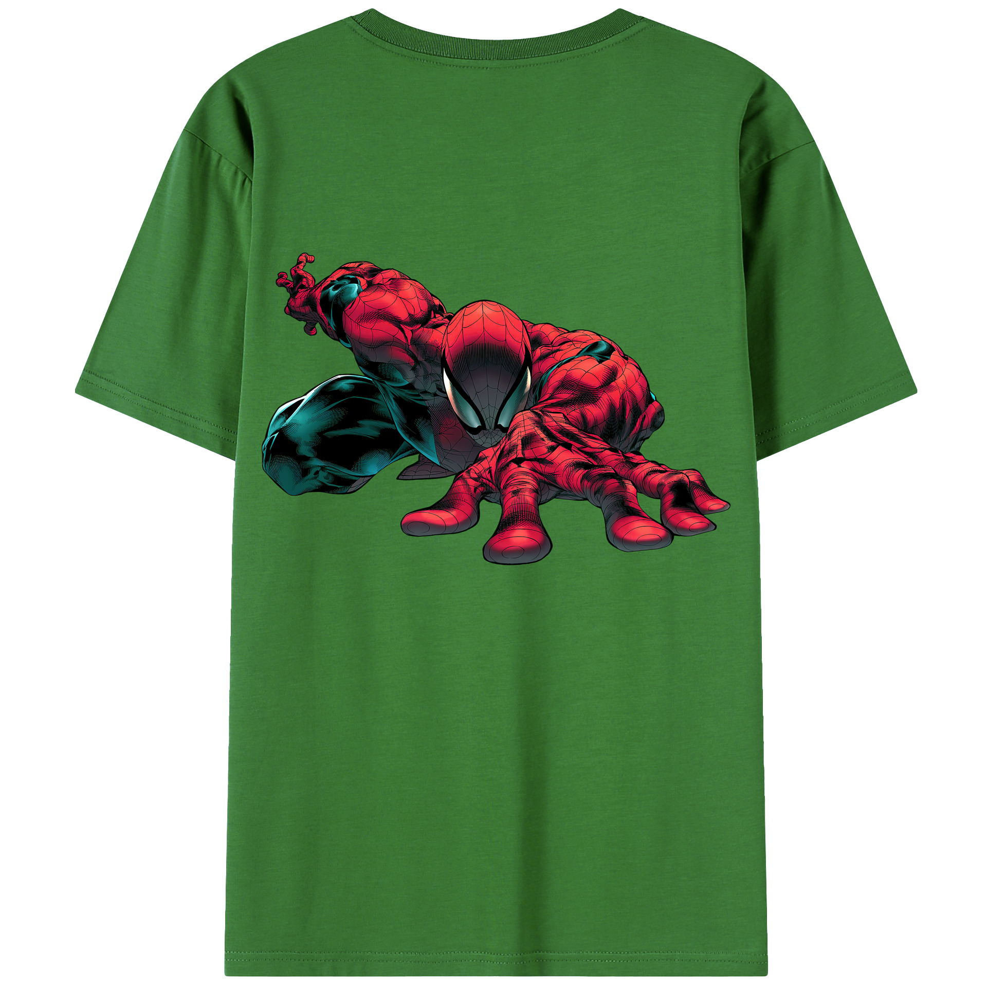 （画像用） Spider Man スパイダーマン レディース半袖Tシャツ(バックプリント)